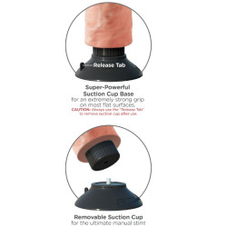 King Cock - Gode Vibrateur 15.24 Cm Naturel